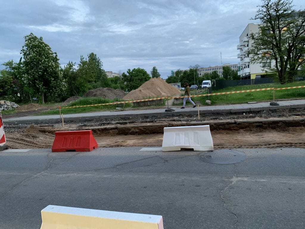 Žalgirio g. dviračių takas (Žalgirio g.) - Bike path - construction photos
