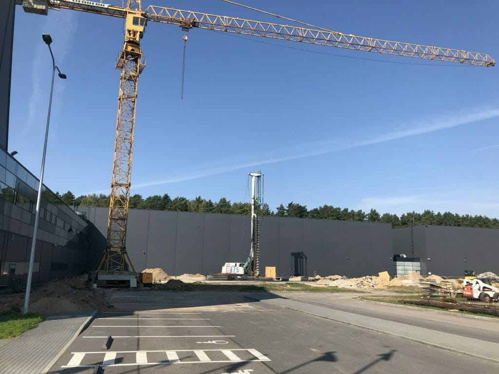 SEB arenos plėtra (Ąžuolyno g. 7) - Sports arena - construction photos