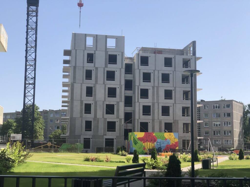 Namų pynės (Tuskulėnų g. 33) - Multi apartment - construction photos