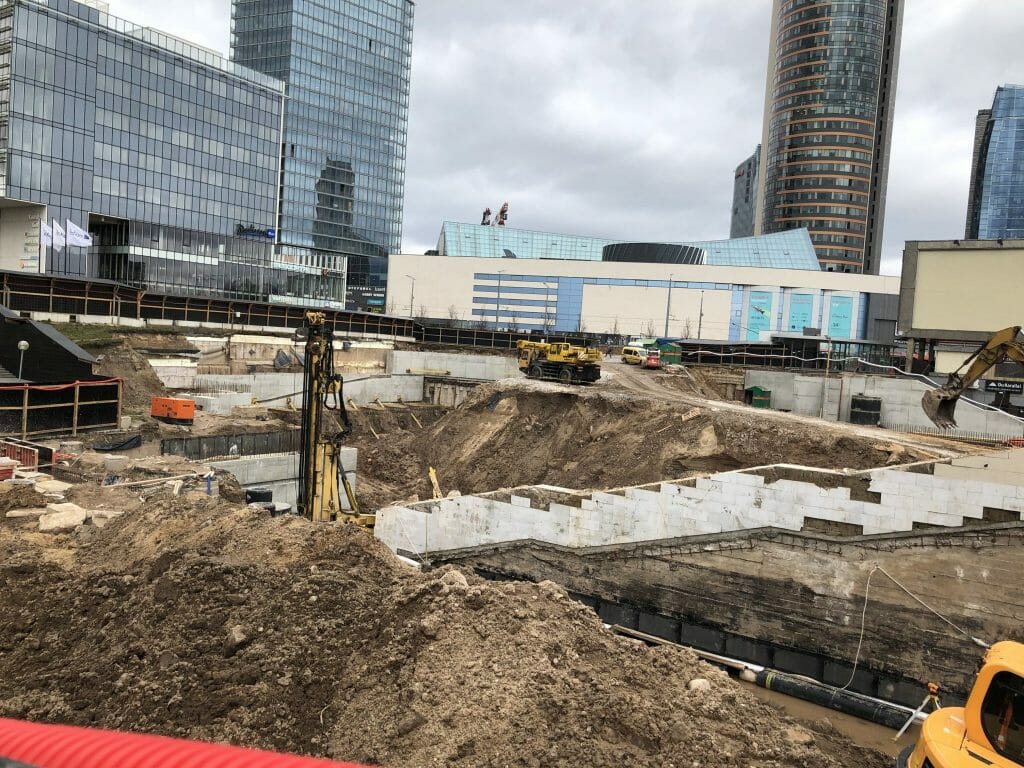 Artery (Konstitucijos pr. 18B) - Biroju centrs - būvdarbu attēli