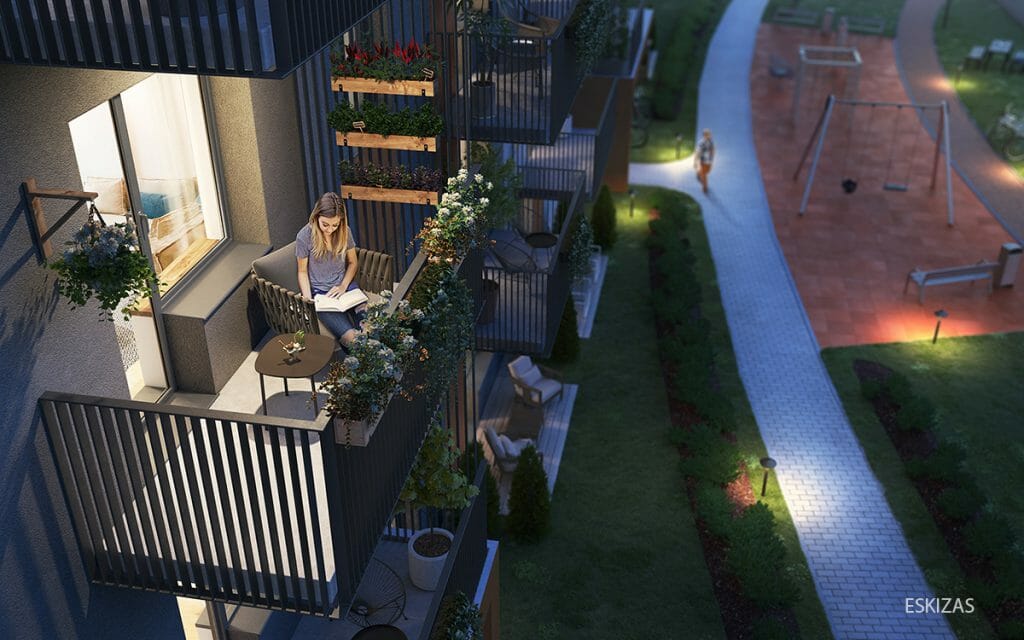 Vakarų Lėnas (Girulių g. 22) - Korterelamu - visuaalne