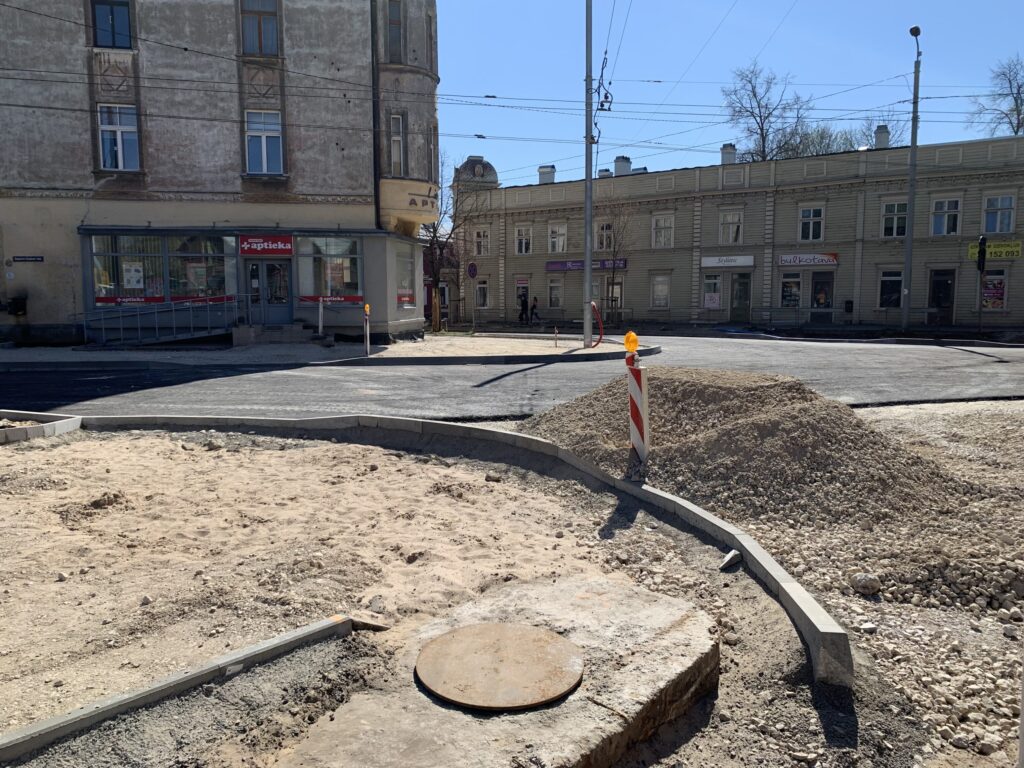 Augusta Deglava ielas, Avotu ielas, Lienes ielas un Jāņa Asara ielas krustojuma pārbūve (Augusta Deglava iela) - Ceļš - būvdarbu attēli