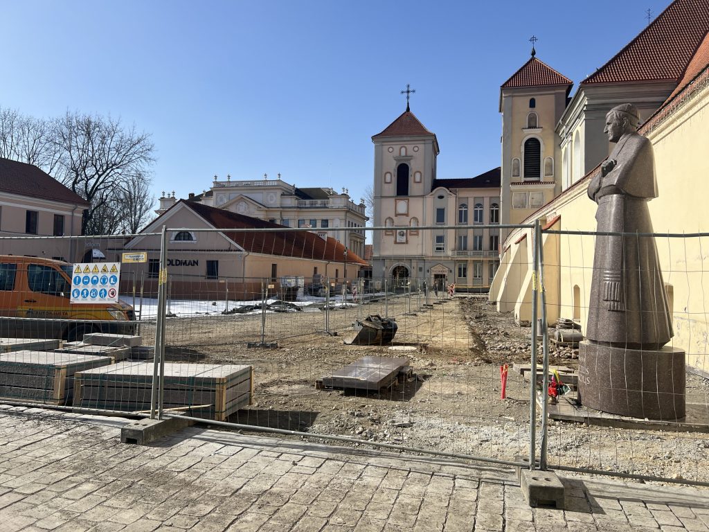 Kauno rotušės aikštė (Rotušės a.) - Laukums - būvdarbu attēli
