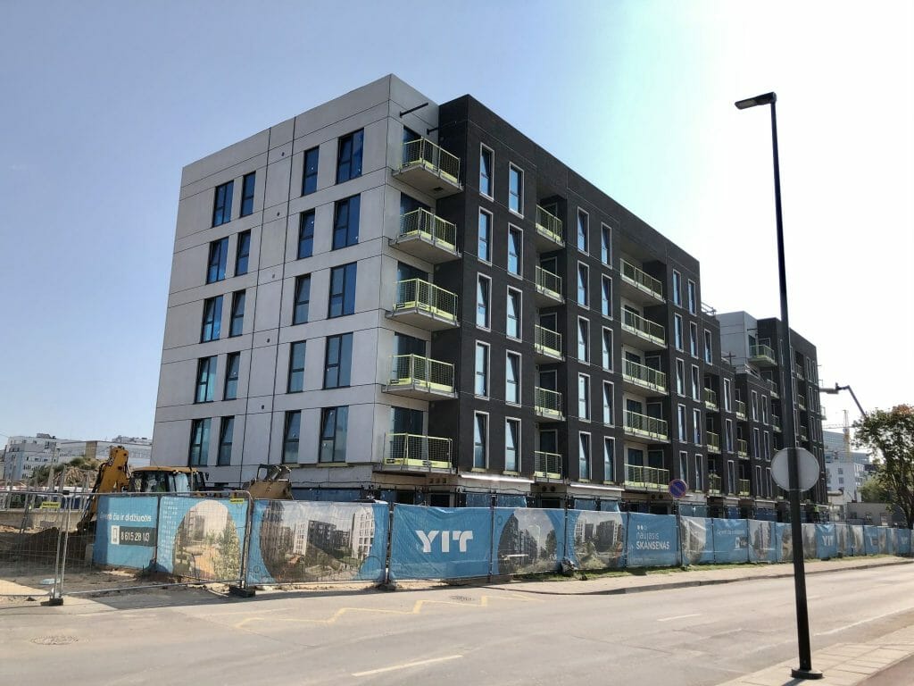 Naujasis Skansenas 1 etapas (Linkmenų g. 15) - Multi apartment - construction photos