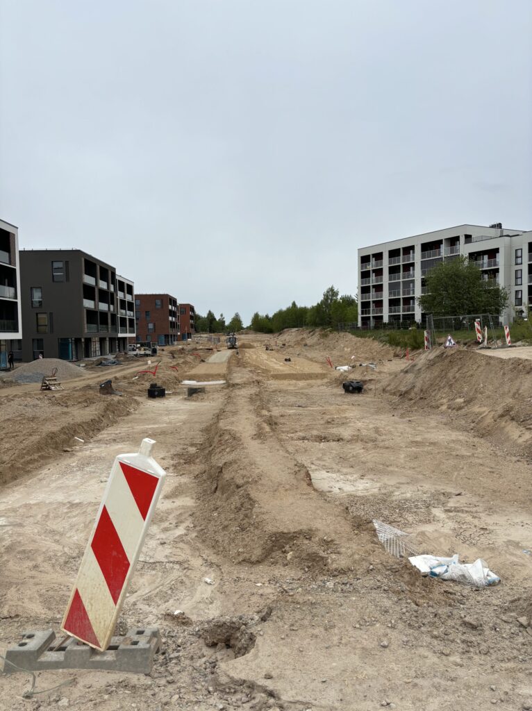 Karaliaučiaus g. atkarpa, Vištyčio g., J. Bretkūno g. atkarpa (Karaliaučiaus g., Vištyčio g., J. Bretkūno g.) - Bike path, Street - construction photos