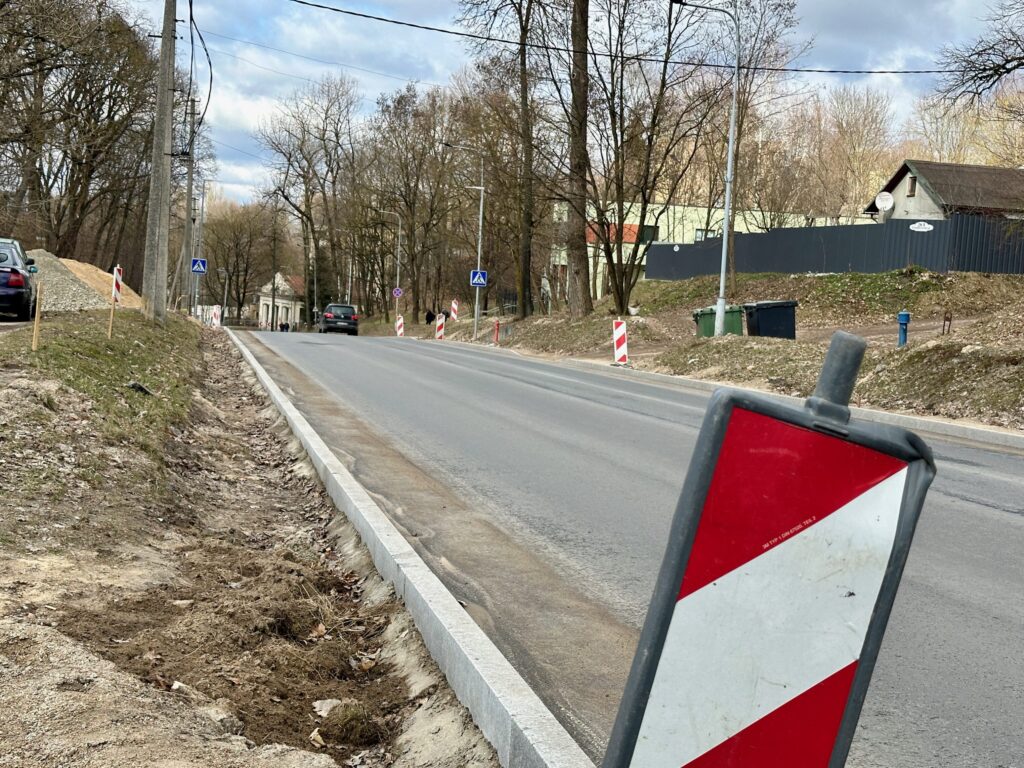 Dviračių takas Liepkalnio g. (Liepkalnio g.) - Bike path - construction photos