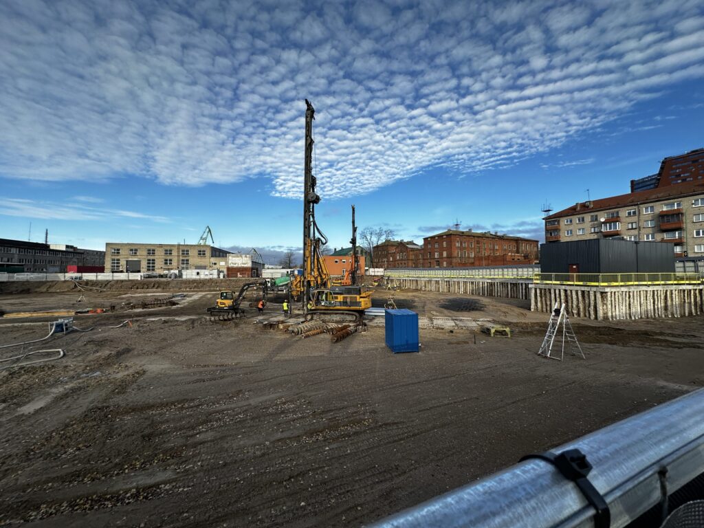 Memelio miestas | Hanza verslo centras (Naujoji Uosto g. 3) - Office center - construction photos