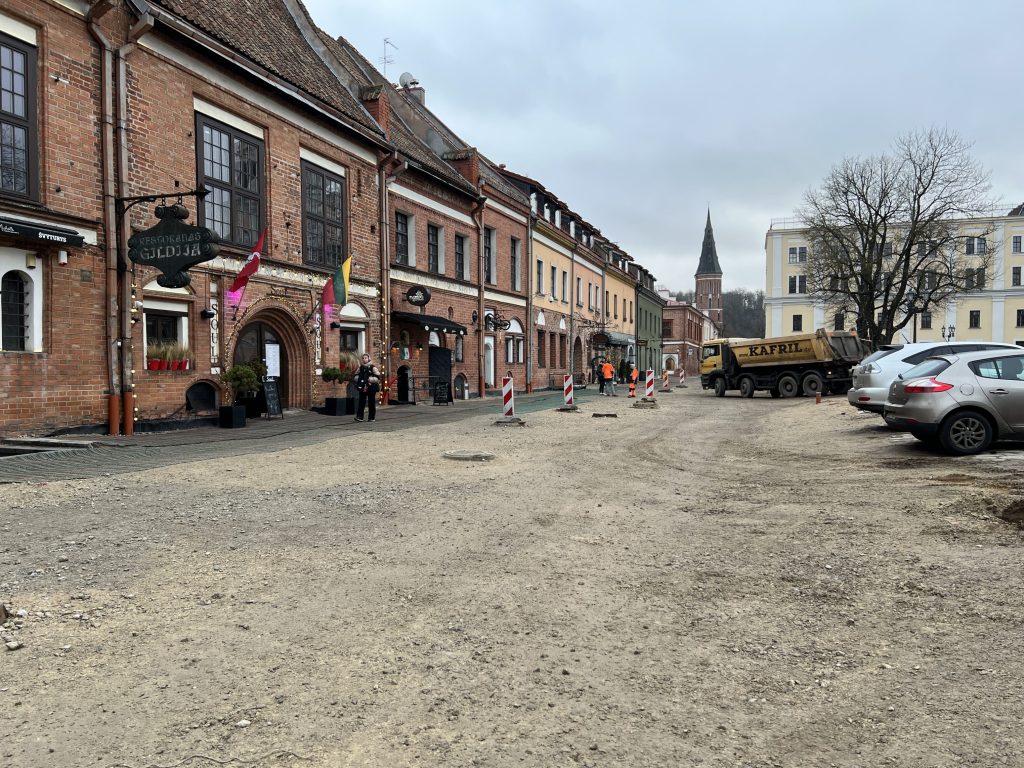 Kauno rotušės aikštė (Rotušės a.) - Square - construction photos