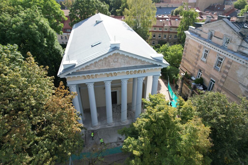 Evangelikų Reformatų bažnyčios komplekso rekonstrukcija (Pylimo g. 18) - Cultural center - construction photos