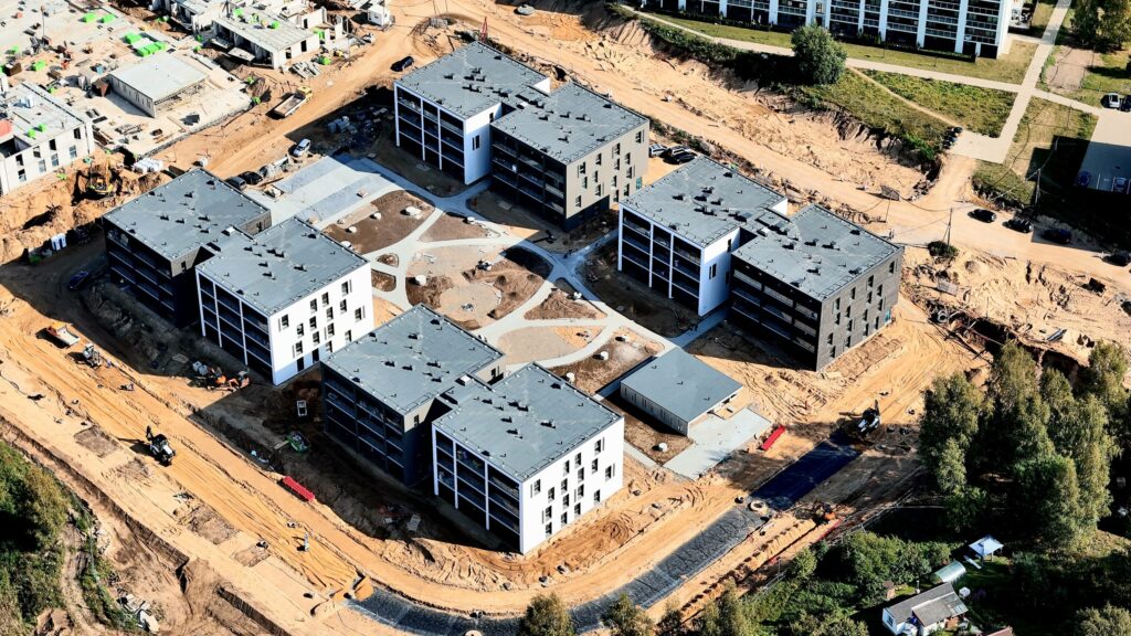 Vyšnios 1 etapas (Karaliaučiaus g. 25, 27) - Multi apartment - construction photos