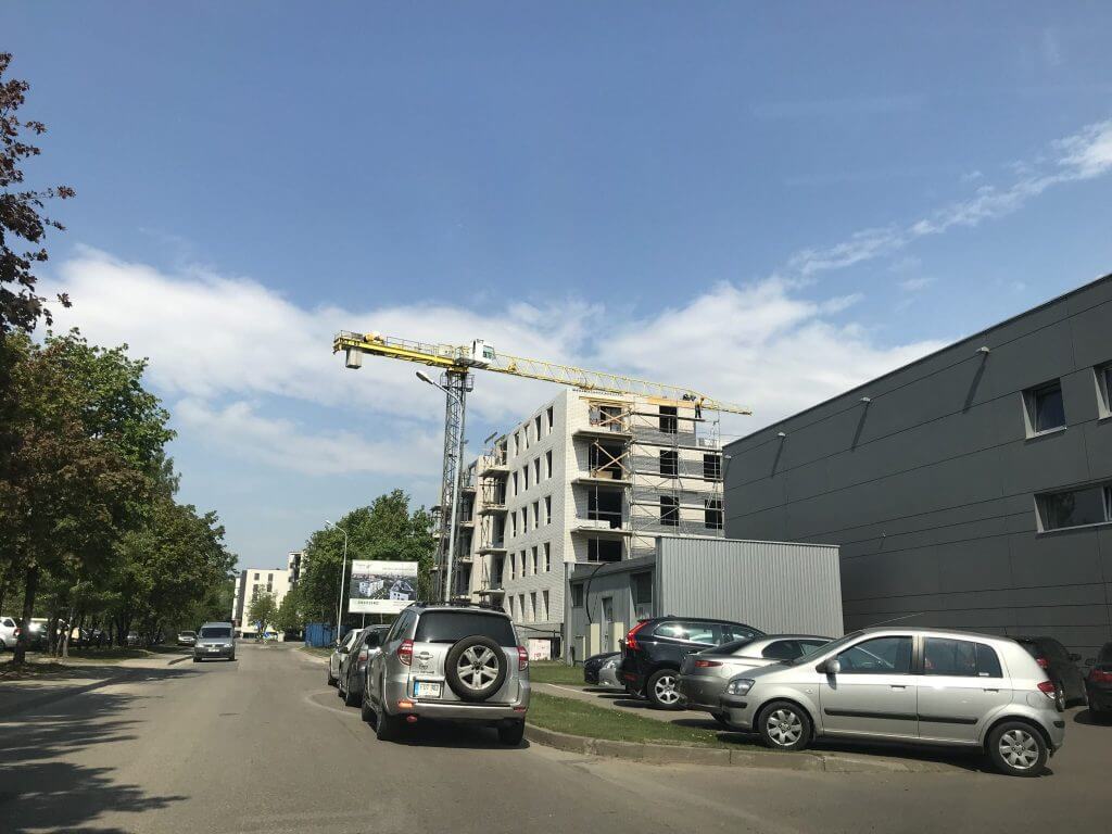 Paparčių namai 1 etapas (Utenos g. 41A) - Multi apartment - construction photos