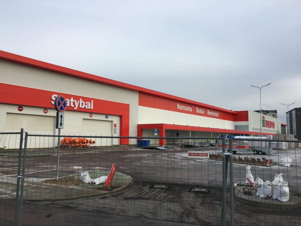 DEPO Fabijoniškės (Ukmergės g. 373) - Kaubanduskeskus - ehituse fotod