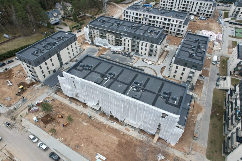 Lazdynėlių vingis 5-6 etapai (Žaibo g. 1, 3) - Multi apartment - construction photos