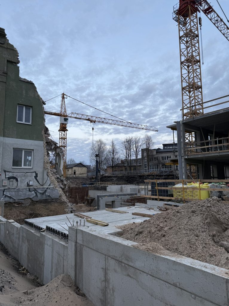 Naujamiesčio trio (Panerių g. 34) - Daudzdzīvokļu nams - būvdarbu attēli