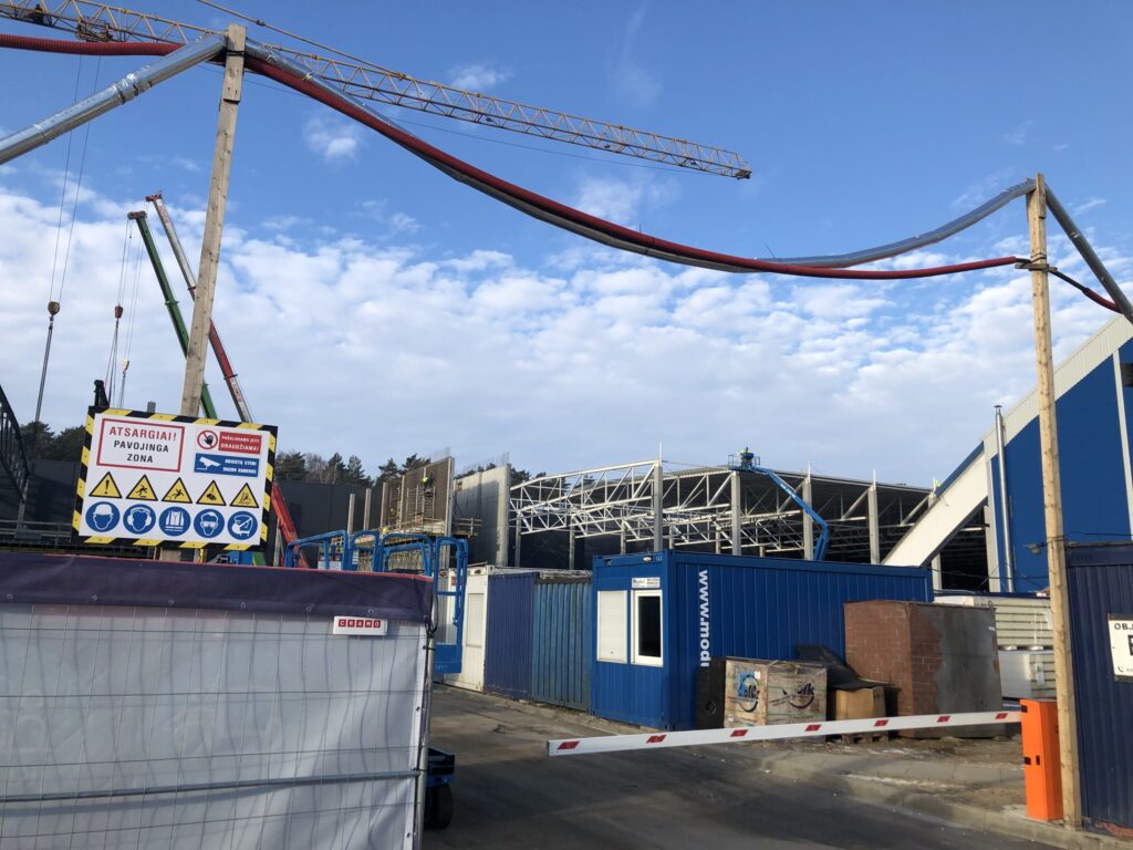 SEB arenos plėtra (Ąžuolyno g. 7) - Sports arena - construction photos