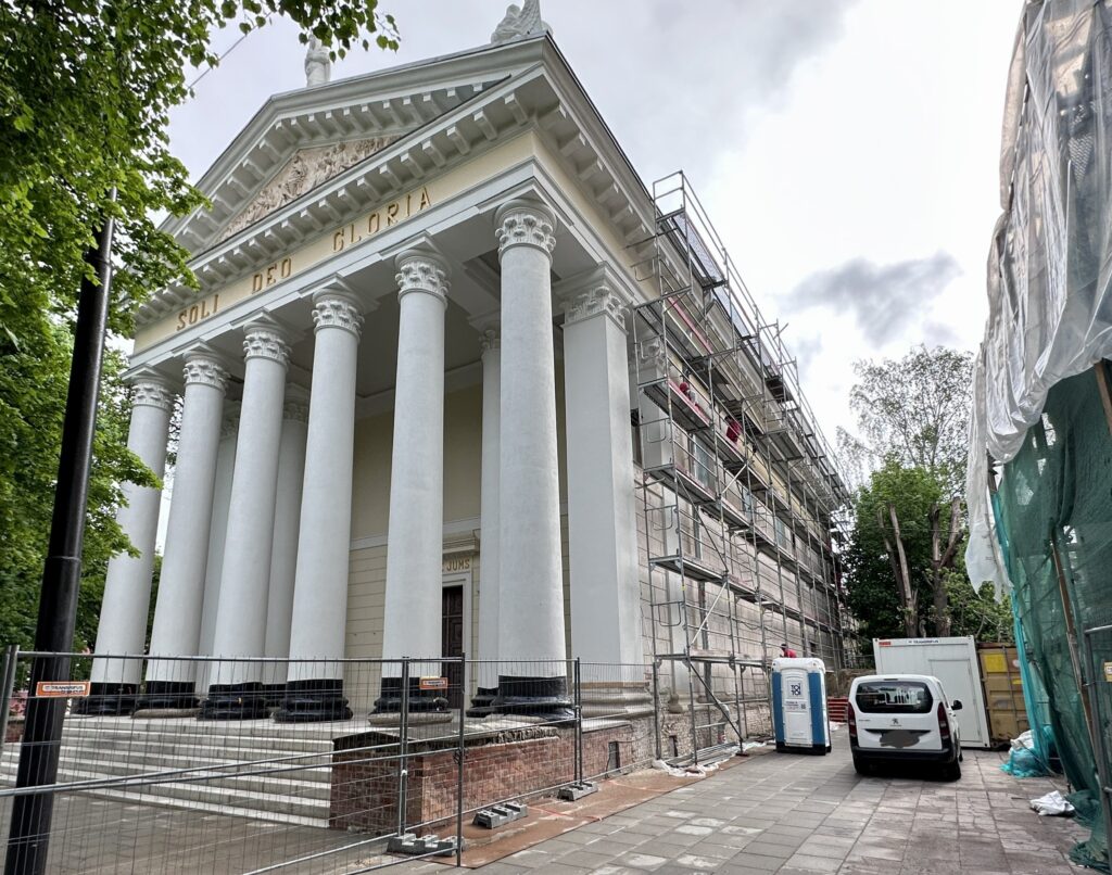 Evangelikų Reformatų bažnyčios komplekso rekonstrukcija (Pylimo g. 18) - Cultural center - construction photos