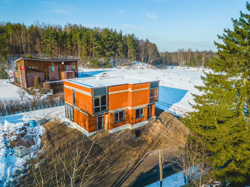 Barsukynės namai (Barsukynės g. 28, 28A) - Rindu mājas - būvdarbu attēli