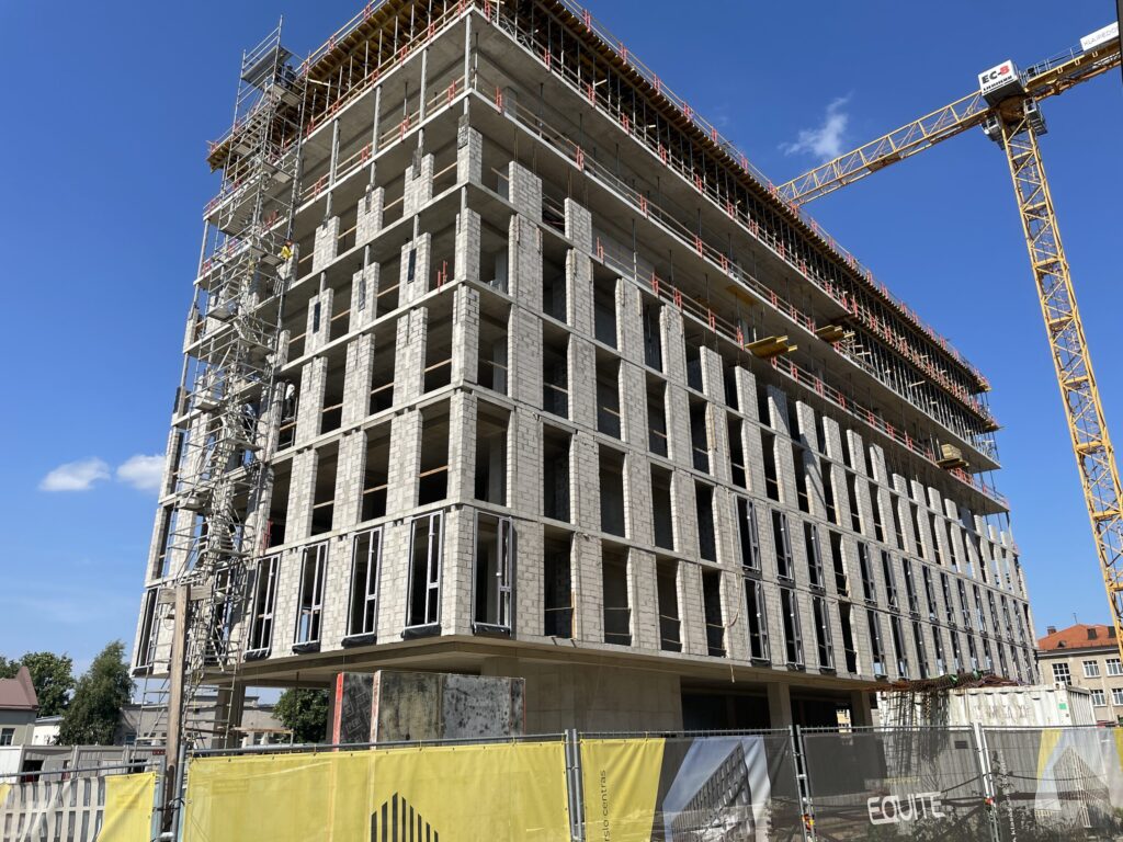 Yellowstone (J. Jasinskio g. 14) - Office center - construction photos