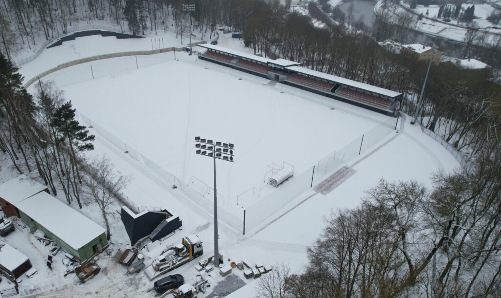 Kalnų parko stadionas (T. Kosciuškos g. 7) - Sports field or court - construction photos