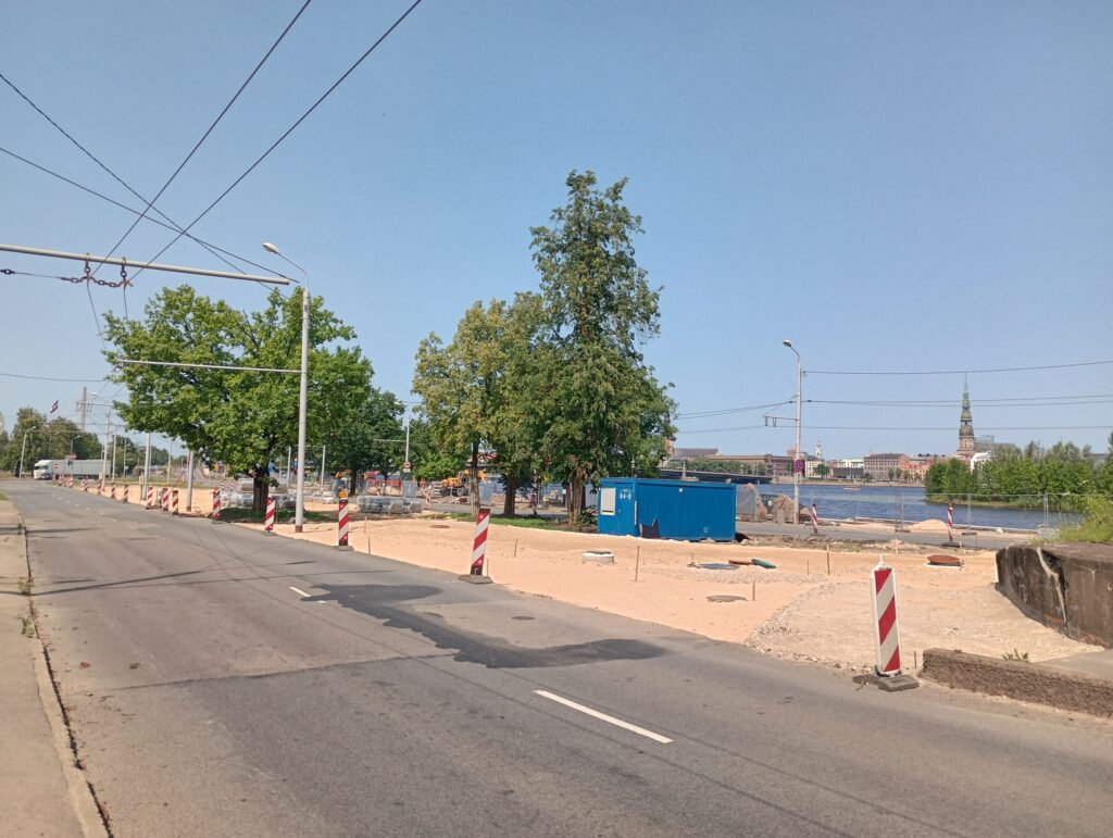 Mūkusalas ielas krasta promenāde (Mūkusalas iela) - Bike path, Waterside - construction photos