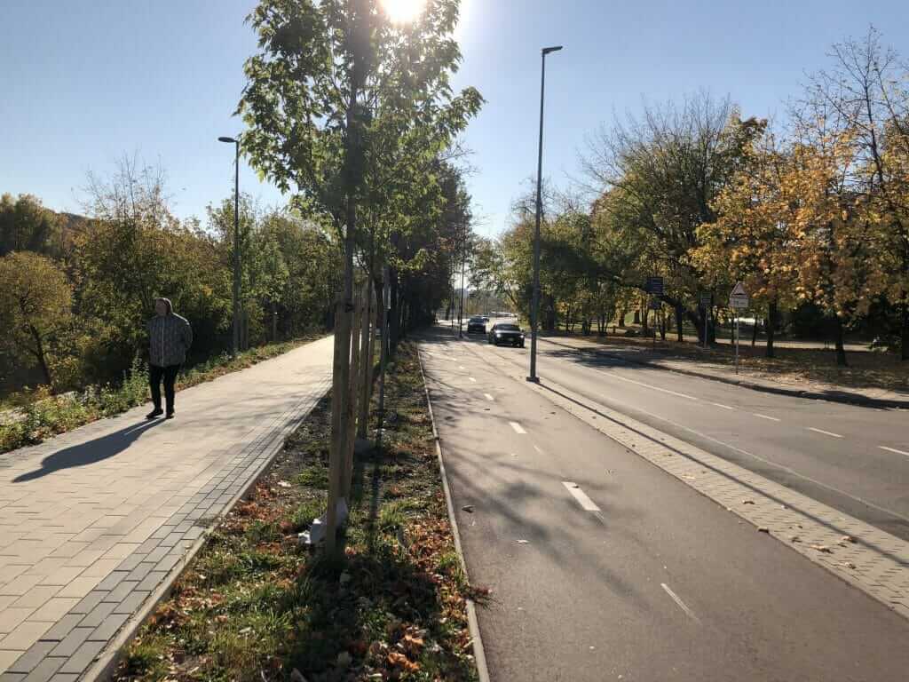 Neries dešiniosios krantinės (Upės g.) - Bike path, Sports field or court, Waterside - construction photos