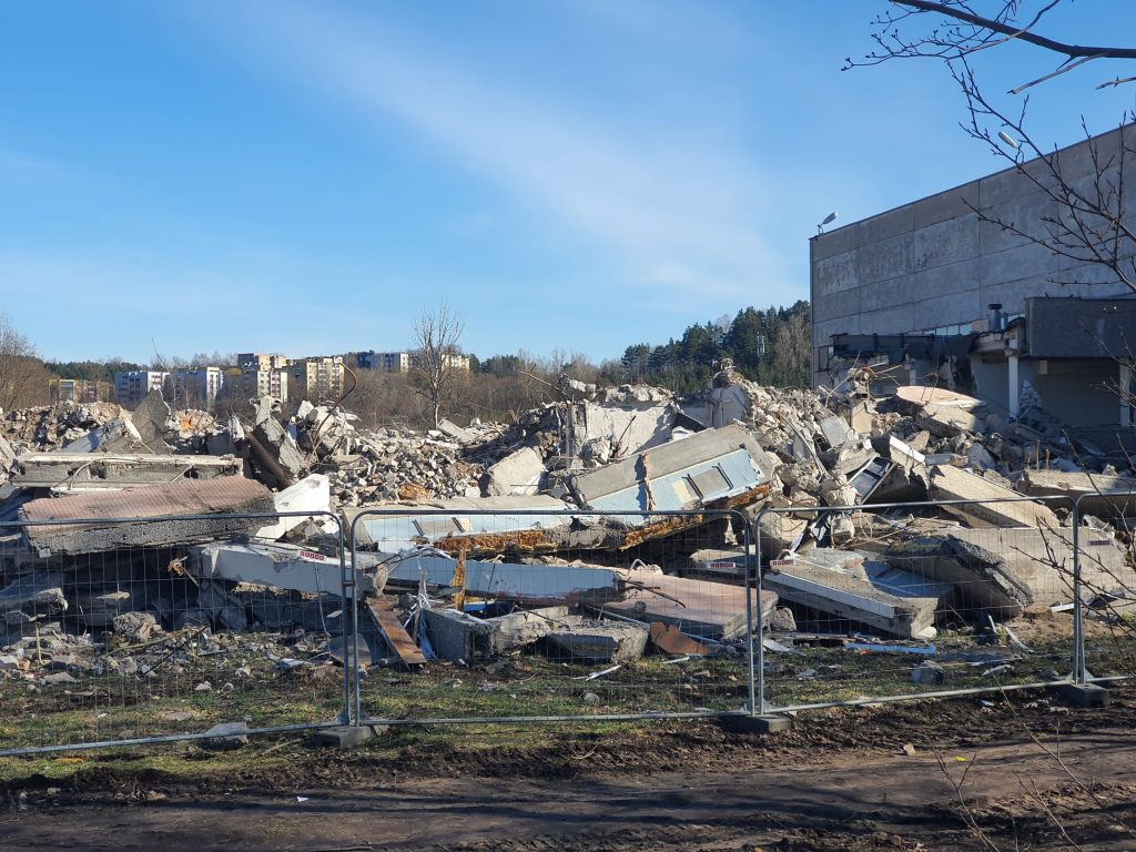 Remarco 1 etapas (Drujos g. 2) - Food store, Office center - construction photos