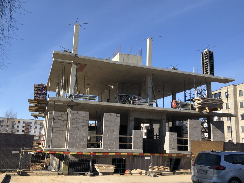 Tolminkiemio 19A (Tolminkiemio g. 19A) - Multi apartment - construction photos