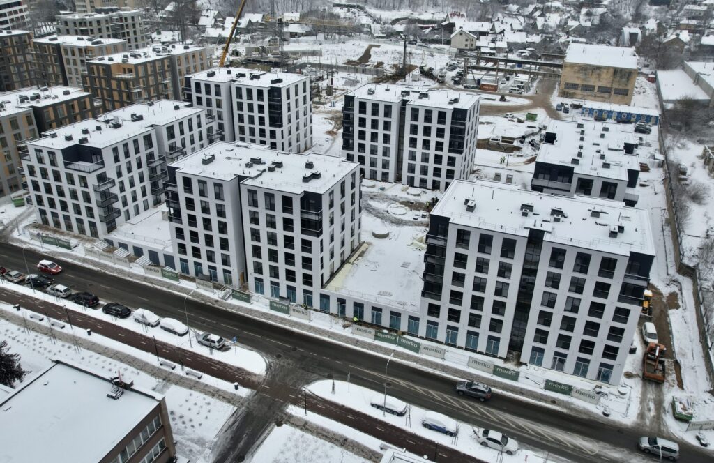 Vilnelės skverai 3 etapas (Manufaktūrų g. 7) - Korterelamu - ehituse fotod