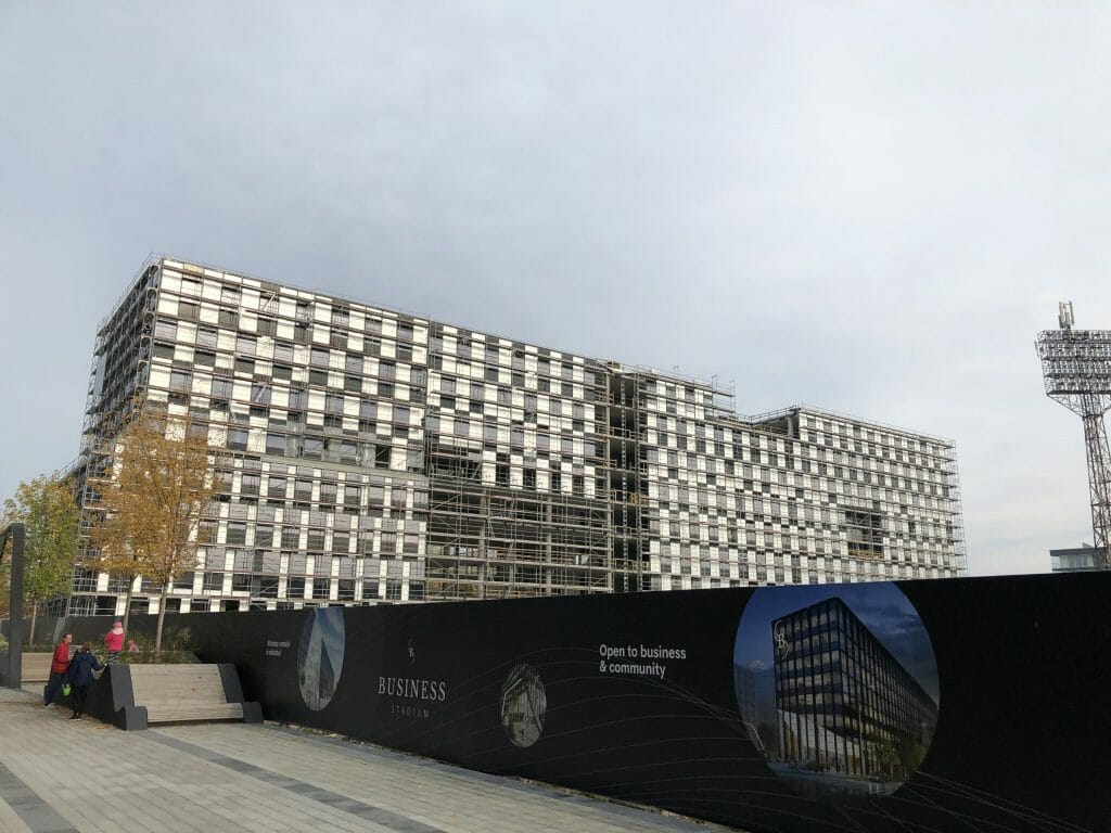 Business Stadium North (Rinktinės g. 3) - Verslo centras - statybų nuotraukos