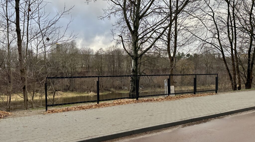 Neries kairiosios krantinės 1 etapas (B atkarpa) (Sluškų g., P. Vileišio g.) - Jalgrattatee, Promenaad - ehituse fotod