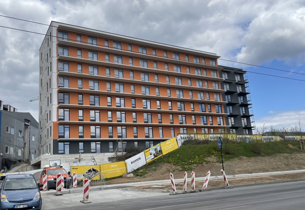 City Yard (Kareivių g. 2D) - Multi apartment - construction photos