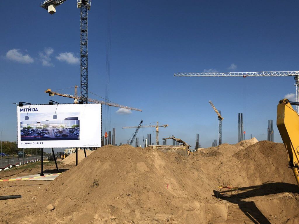 Vilnius OUTLET (Vytauto Pociūno g. 8) - Shopping center - construction photos