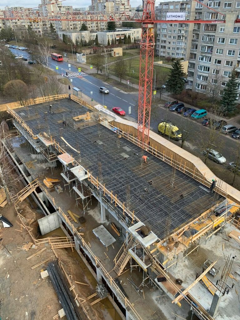 Taikos alėja (Taikos g. 157B) - Multi apartment - construction photos