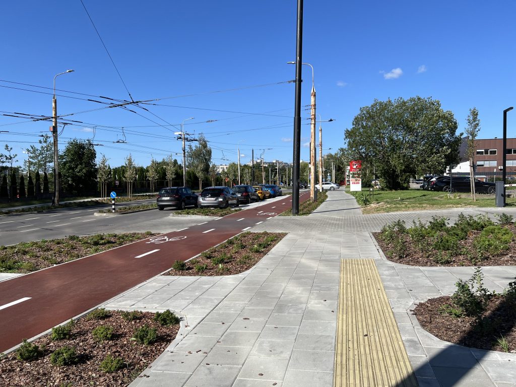 Viršilų g. nuo V. Lingio g. iki Justiniškių g. (Viršilų g.) - Bike path, Street - construction photos