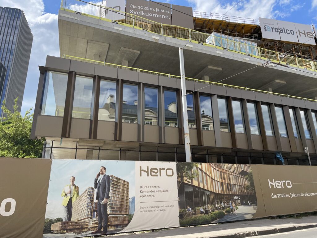 HERO (Lvivo g. 21) - Office center - construction photos