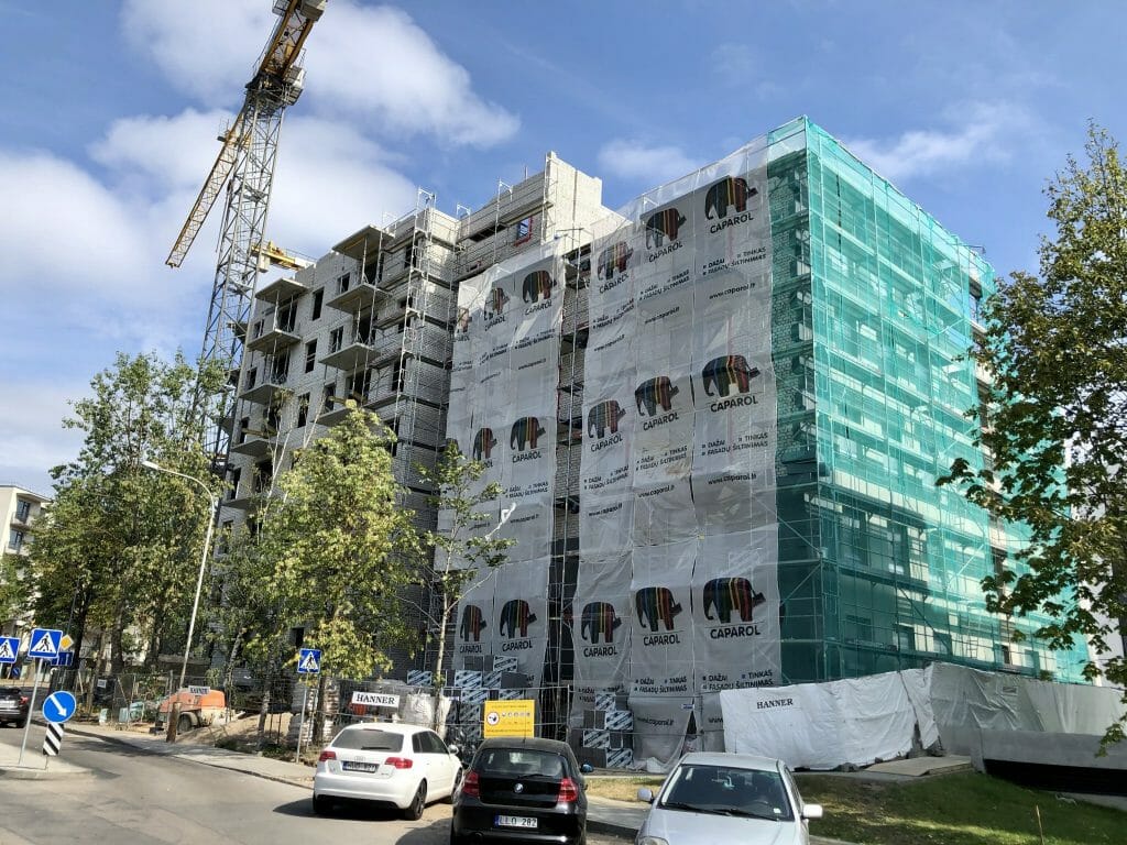 Paparčių namai 2 etapas (Utenos g. 41A) - Daugiabutis - statybų nuotraukos