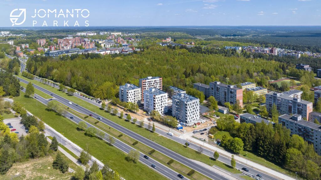 Jomanto parkas 1-2 etapai (Baltupio g. 61A) - Multi apartment - construction photos