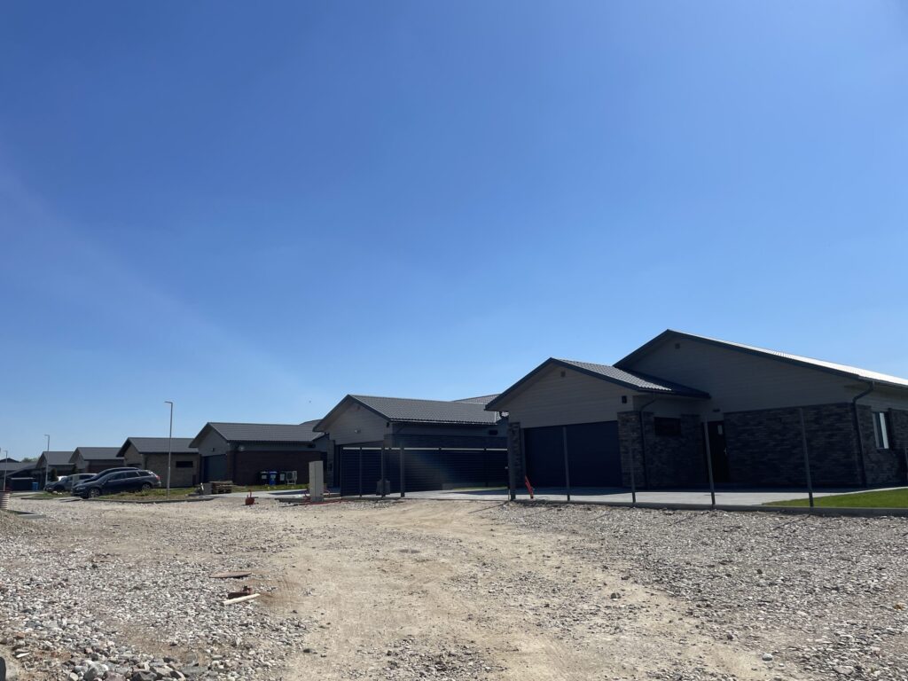 Saulės kalvos (Akacijų g. 1, 2, 3, 4, 5, 6, 7, 8, 9, 10, 11, 12, 13, 14, 15, 16, 17, 18, 19, 20, 21, Jazminų g. 1, 3, 5, 7, 9, 11, 13, 15, 17) - Private house community - construction photos