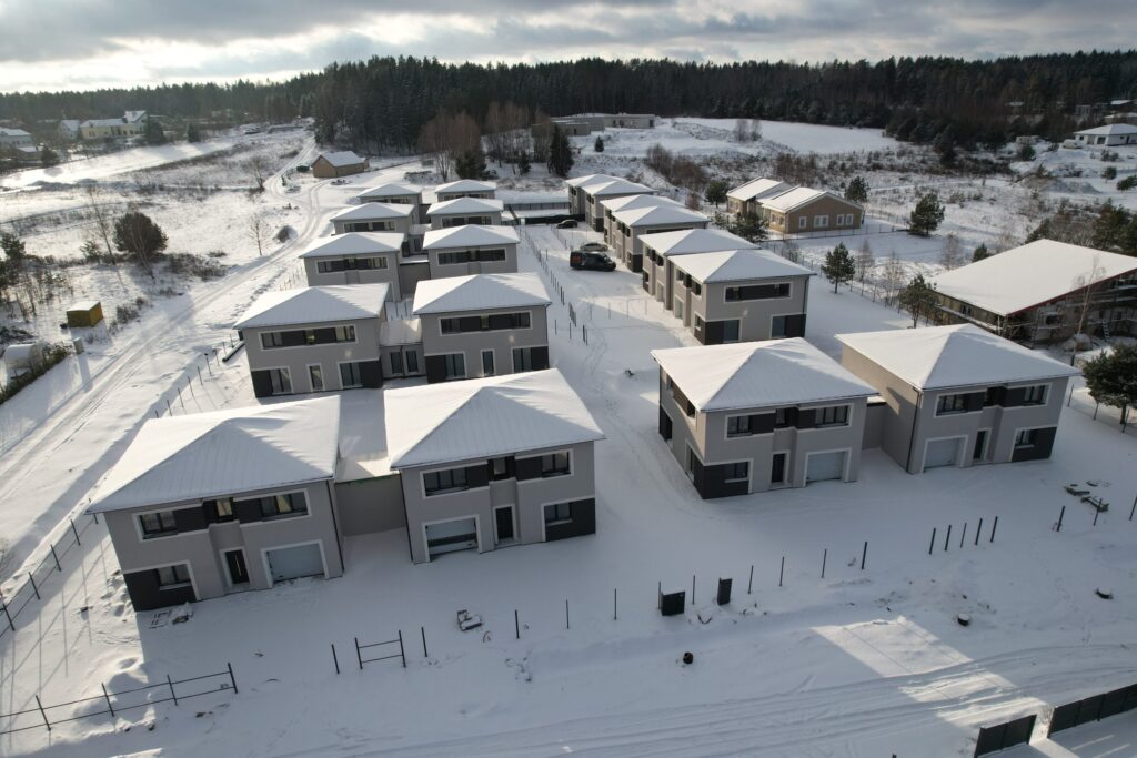 Riešės šilas (Verbų g. 35A, 35B, 35C, 35D, 35E, 35F, 35G, 35H, 35I, Didžiosios Riešės k.) - Private house community - construction photos