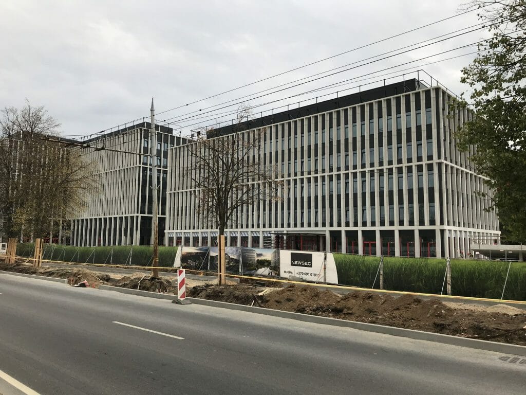 Business Garden Vilnius 1 etapas (Laisvės pr. 10) - Office center - construction photos
