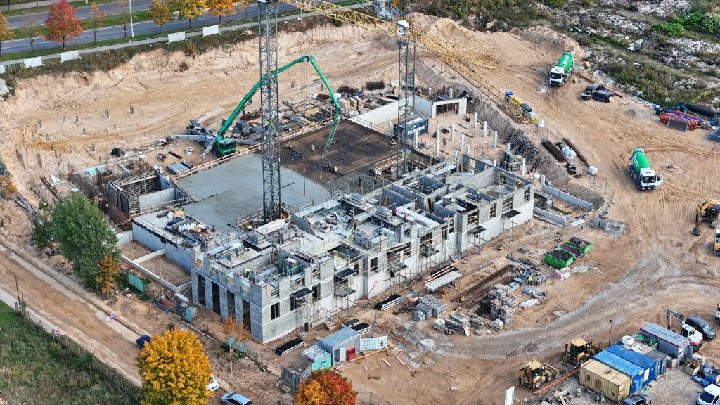 Green Wave 1 etapas (Jazmino, Melisos) (Pumpėnų g. 2) - Multi apartment - construction photos