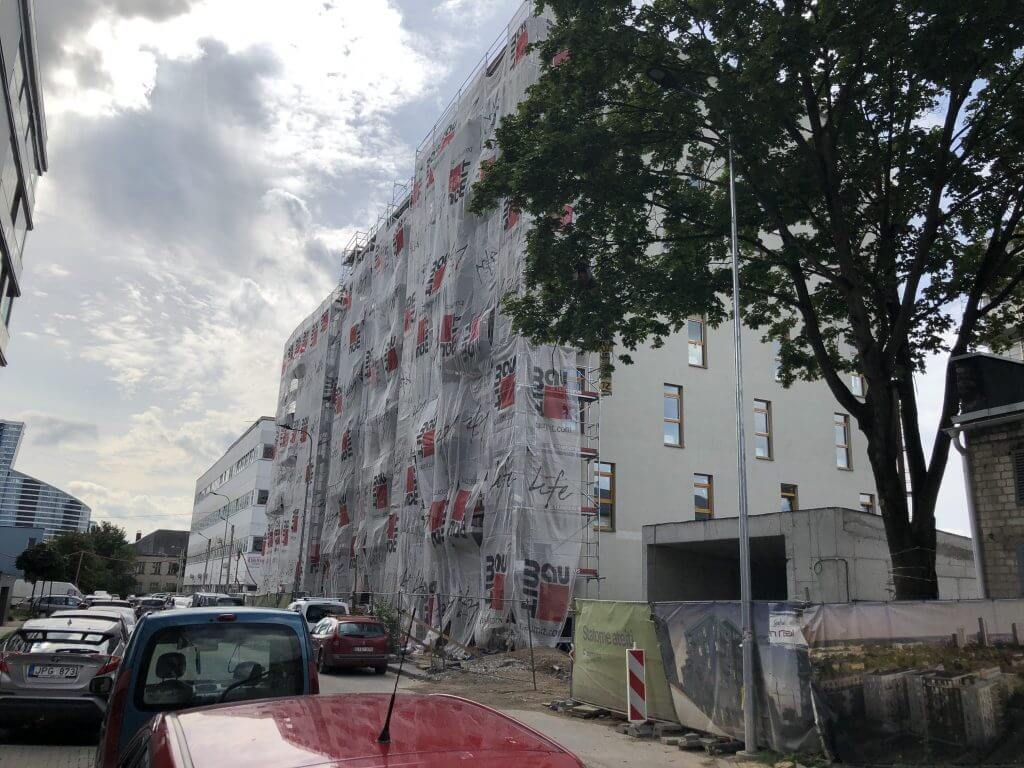 Miesto ritmu (Žalgirio g. 106A) - Multi apartment - construction photos