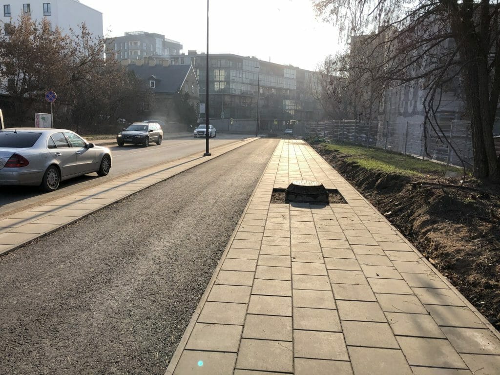 Neries senvagės slėnis (Linkmenų g.) - Bike path, Park - construction photos