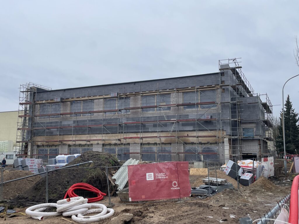 Žirmūnų gimnazijos baseino rekonstrukcija (Žirmūnų g. 37) - Pool - construction photos