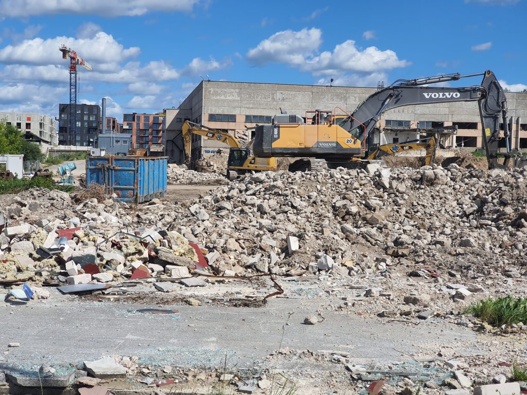 Remarco 1 etapas (Drujos g. 2) - Food store, Office center - construction photos