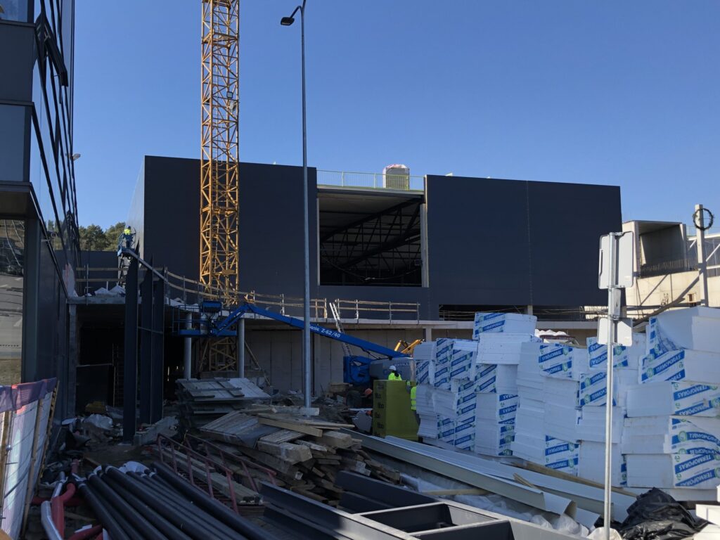 SEB arenos plėtra (Ąžuolyno g. 7) - Sports arena - construction photos