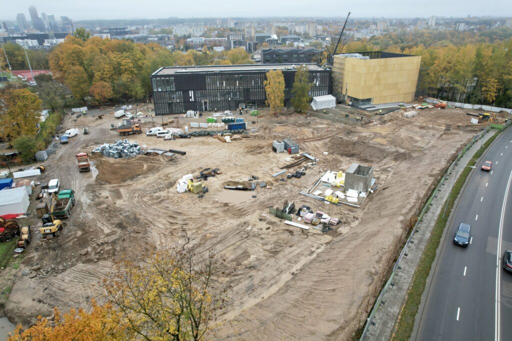 LMTA miestelis 1 etapas (Teatro ir kino fakultetas, Mažasis salių blokas) (Olandų g. 21A) - Higher education - construction photos