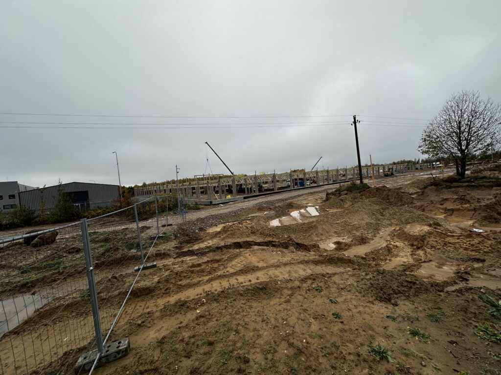 Teltonika High Tech Hill 1 etapas (spausdintinio montažo plokščių (PCB) gamykla) (Gaujos g. 4) - Light manufacturing - construction photos