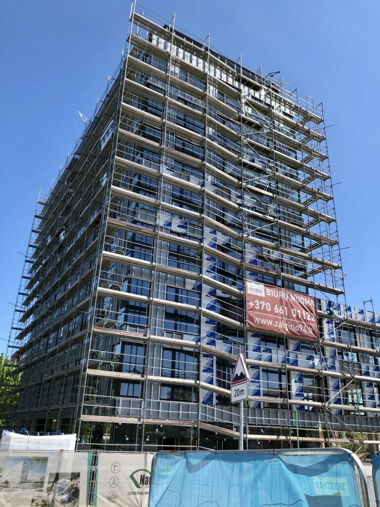 Žalgirio 94 (Žalgirio g. 94) - Office center - construction photos