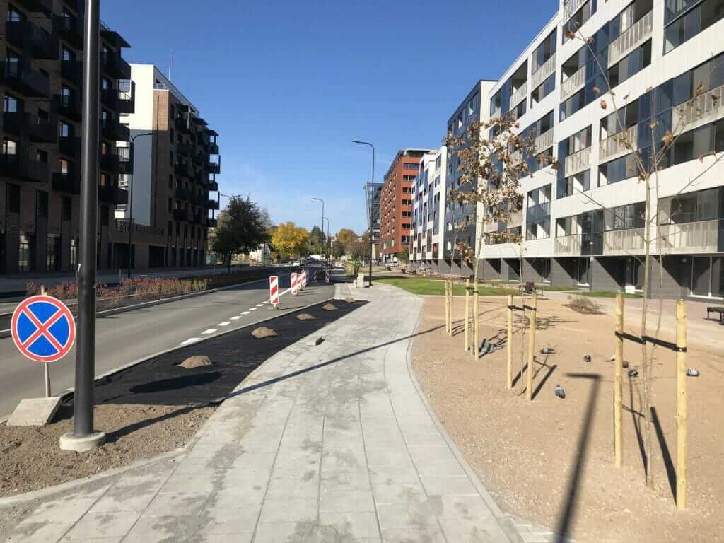 Kernavės g. (Kernavės g.) - Bike path, Street - construction photos